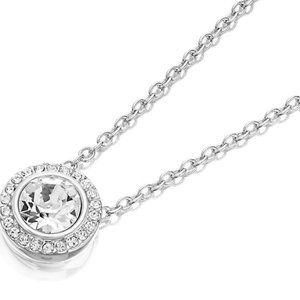 New Halo Necklace with Swarovski Crystals